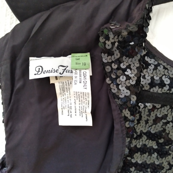 Women's black sequin dress - Picture 4 of 6